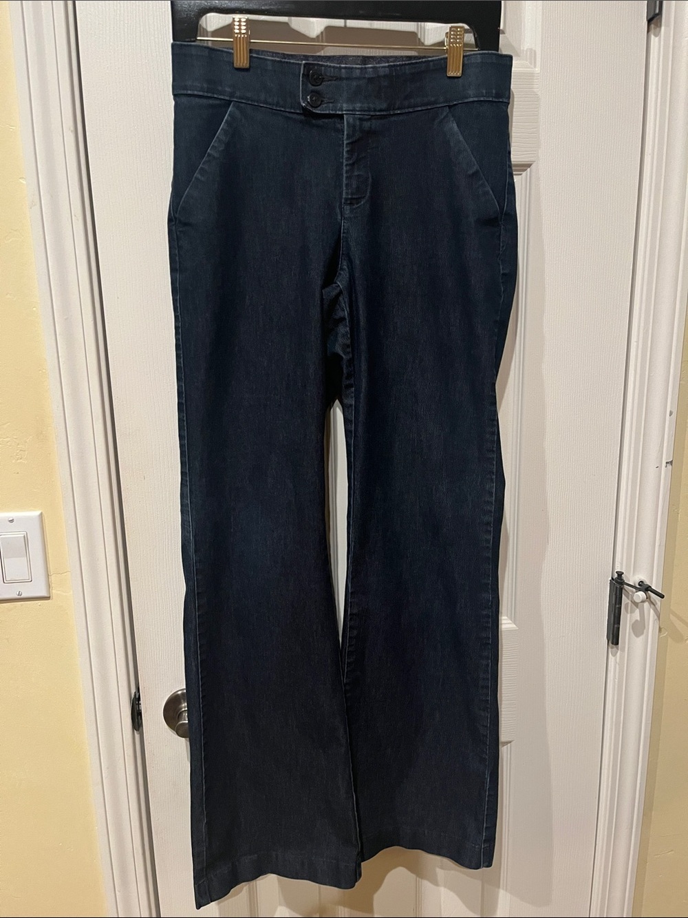 Lee Women's Dark Blue “No Gap Waistband” Dress Jeans